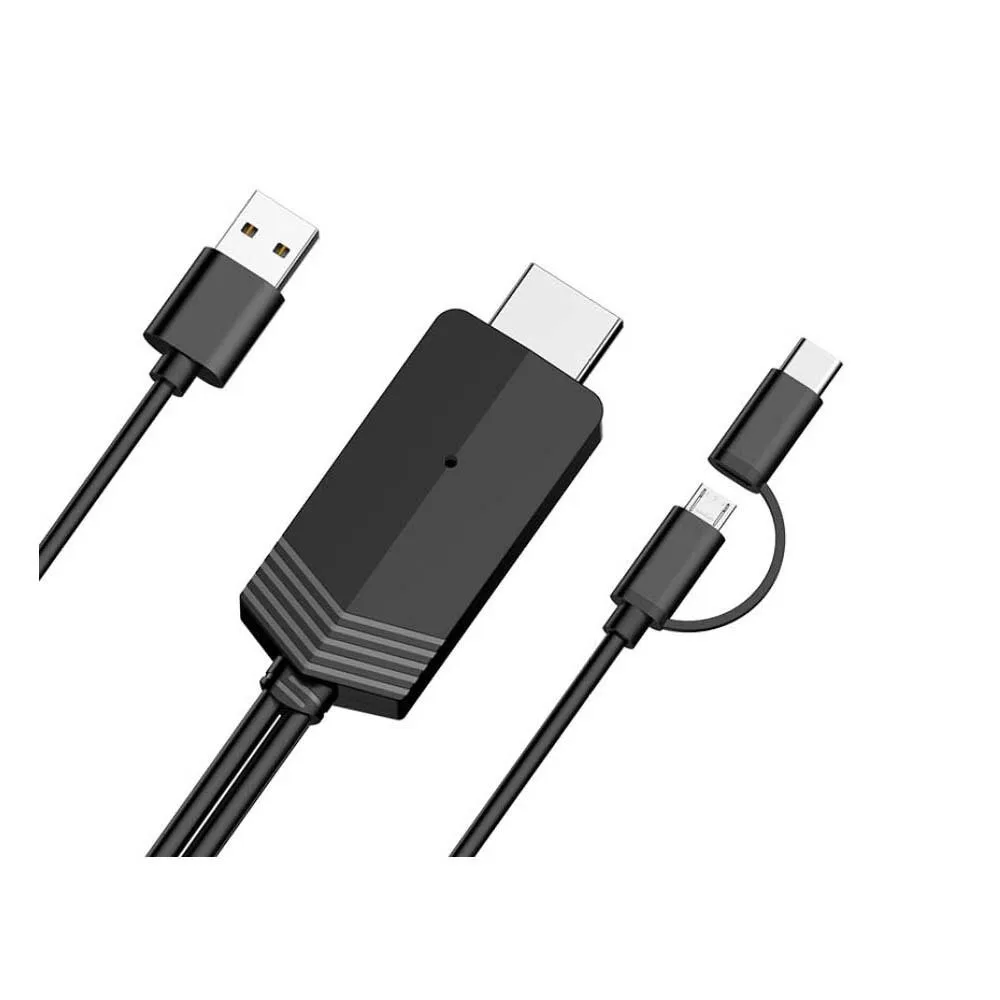 Mira экран LD24 Micro usb Тип C кабель экран зеркальное отображение ТВ-Палка для Android HD ТВ адаптер HDMI Потоковое Google Home& хром