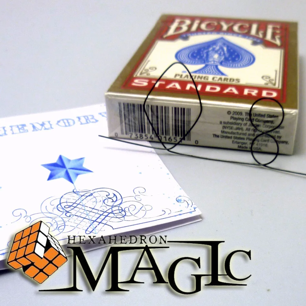 

Free shipping!! Memory Metal Wire Fire Prediction 8 of Diamonds / close-up street professional card magic tricks products /