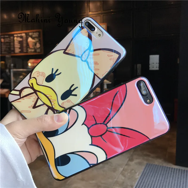 

2018 Real (1pc) Blu-ray Cute Daisy Case for Iphone Xs Max Xr 10 6 6s 7 8 Plus X 6.5 Luxury Tpu Soft Phone Cover Fundas Conque