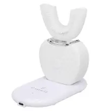 U-образная USB электрическая звуковая зубная щетка 360 градусов Силиконовая зубная Щетка Очиститель полости рта массаж отбеливание синий светильник