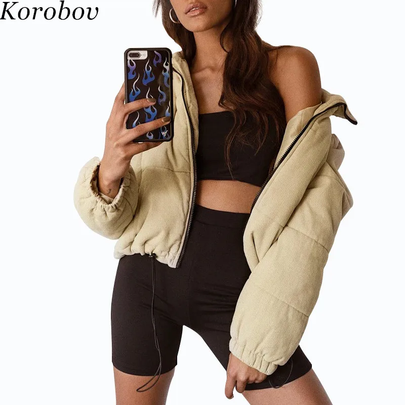 Poches down Fermeture Coat Femmes Cordon Manteaux Éclair Khaki 2018 Nouvelle 76304 Turn Korobov Hiver Arrivée Vestes Collor aOpqH8W8