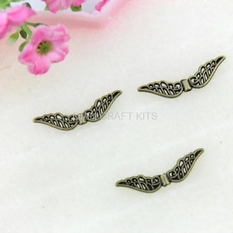 

set of 80pcs wing antique bronze 31*8mm zinc alloy Charm DIY Supplies for jewelry accessories handicraft AY0470