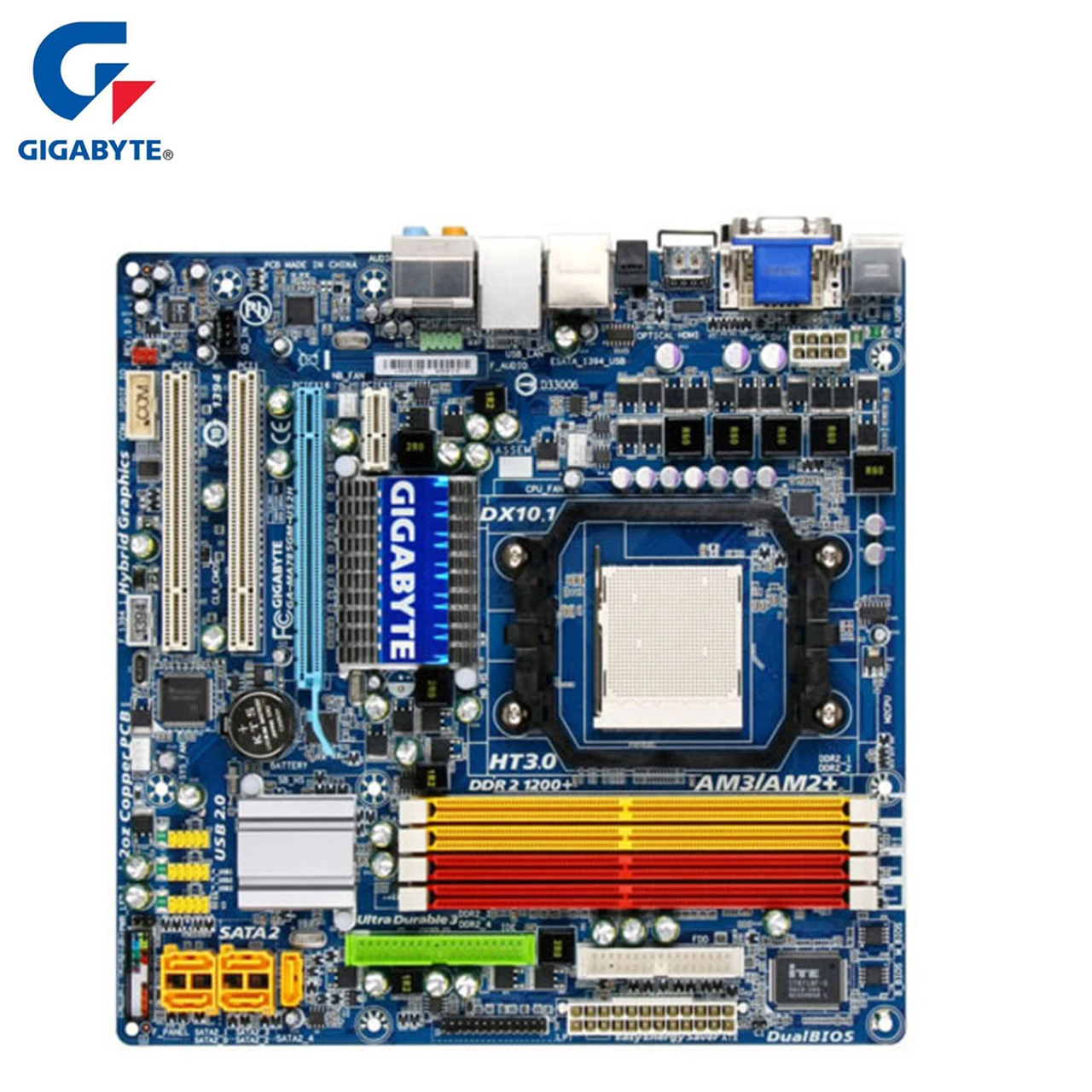 Gigabyte GA-MA785GM-US2H материнская плата для AMD 785G DDR2 USB2.0 16 GB AM2/AM2 +/AM3 MA785GM US2H Desktop материнская плата системная плата используется