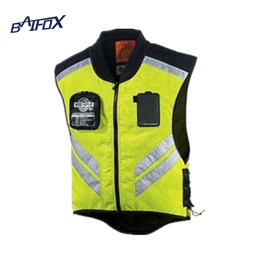 Motorcycle Riding Reflective Mesh Vest Adult Scooter Clothing Motorbike Warning Jacket So Cool Green Moto Jacket