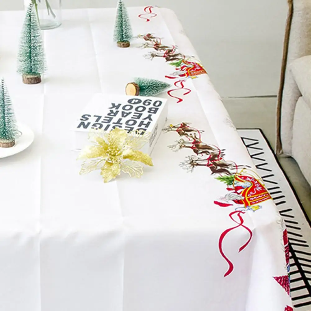 Christmas Party Table Cloth Dining Kitchen Table Cover Protector Tablecloth Xmas Home Table Decor Christmas Party Table Cloth Dining Kitchen Table Cover Protector Tablecloth Xmas Home Table Decor