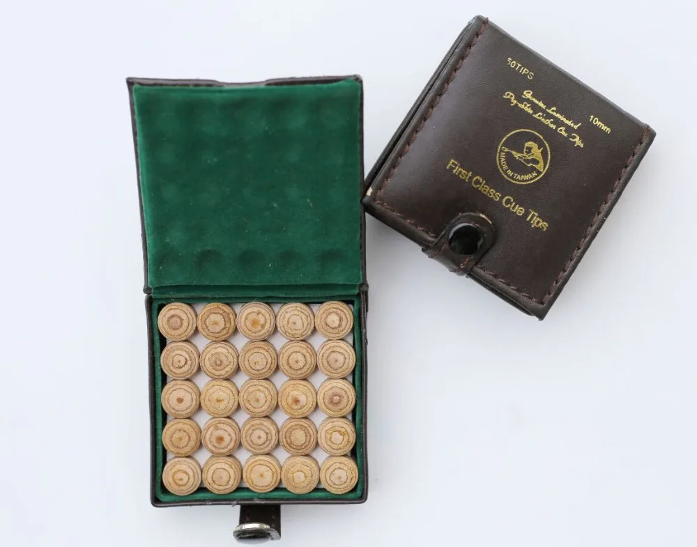 

10mm laminated snooker tips 50pcs in a box freeshipping