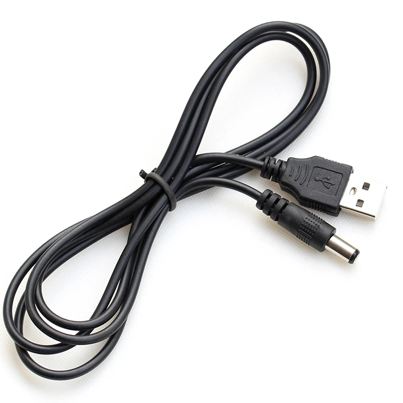 USB Charging Cable DC5.5mm*2.1MM for 5V Charge Current Devices