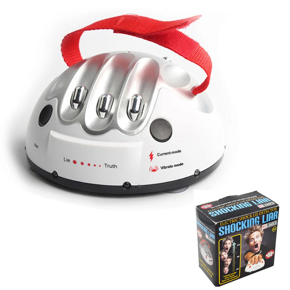 

Funny Polygraph Adjustable Adult Polygraph Electric Shock Lie Detector Shocking Liar truth or Dare Game consoles Test Board game