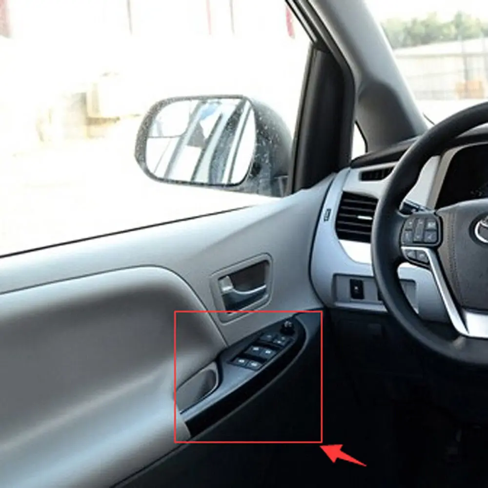Для Toyota Sienna 2010- MK3 ABS салон, дверь, подлоктоник окна покрытие подъемника