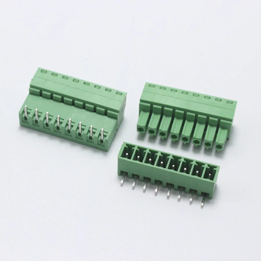 1 шт. 8Pin Клеммник 8 P изгиб контактный PTB вилка + jack для 22-14AWG провода мужской женский PCB разъем соединения 10A