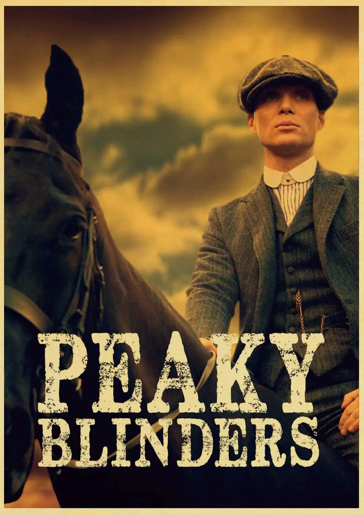 Сериал tv peaky blinders плакат настенный Декор печать на крафтовой бумаге Ретро плакат Настенный декор romm