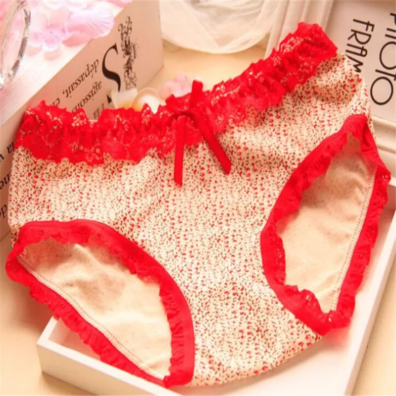 Candy Colors Soft Cotton Young Girl Briefs for Teenage Girls Panties