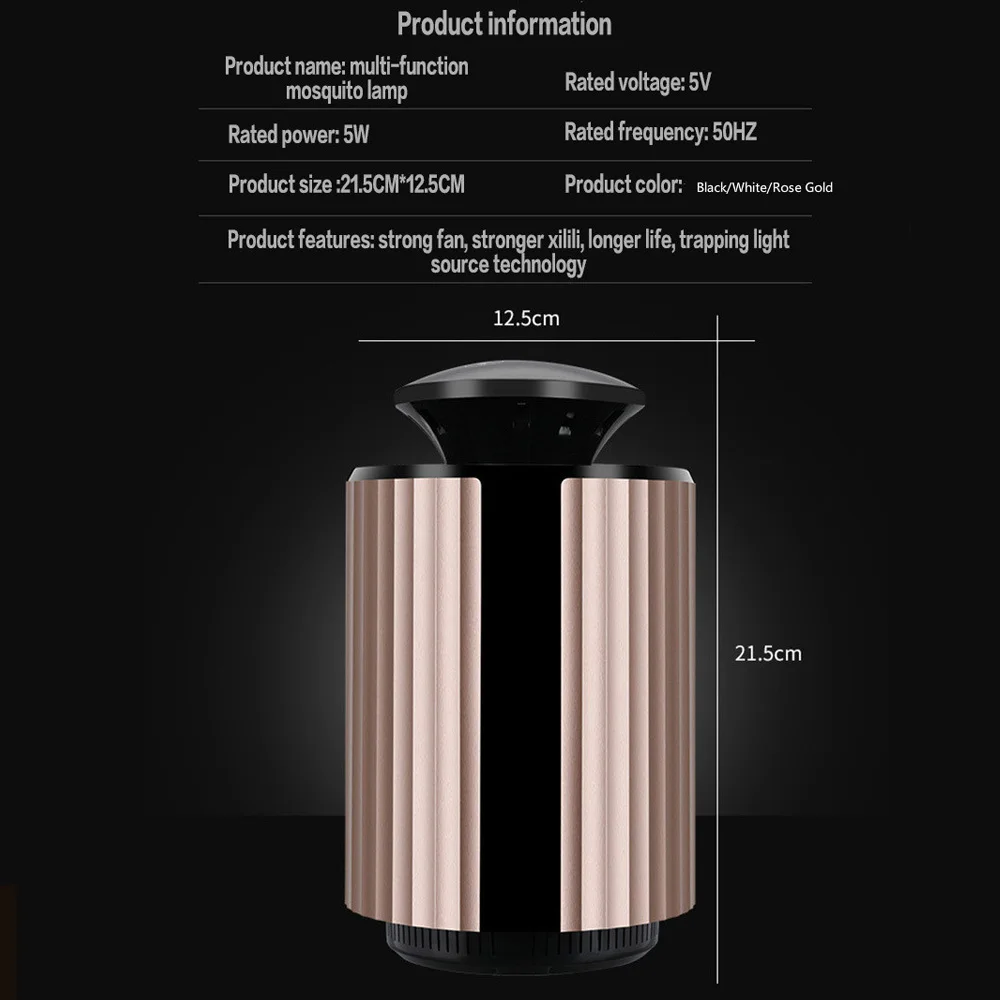 Дизайн USB Mosquito Killer лампа УФ свет электрическая фотокаталка ловушка для насекомых мышеловка Zapper Muggen насекомых