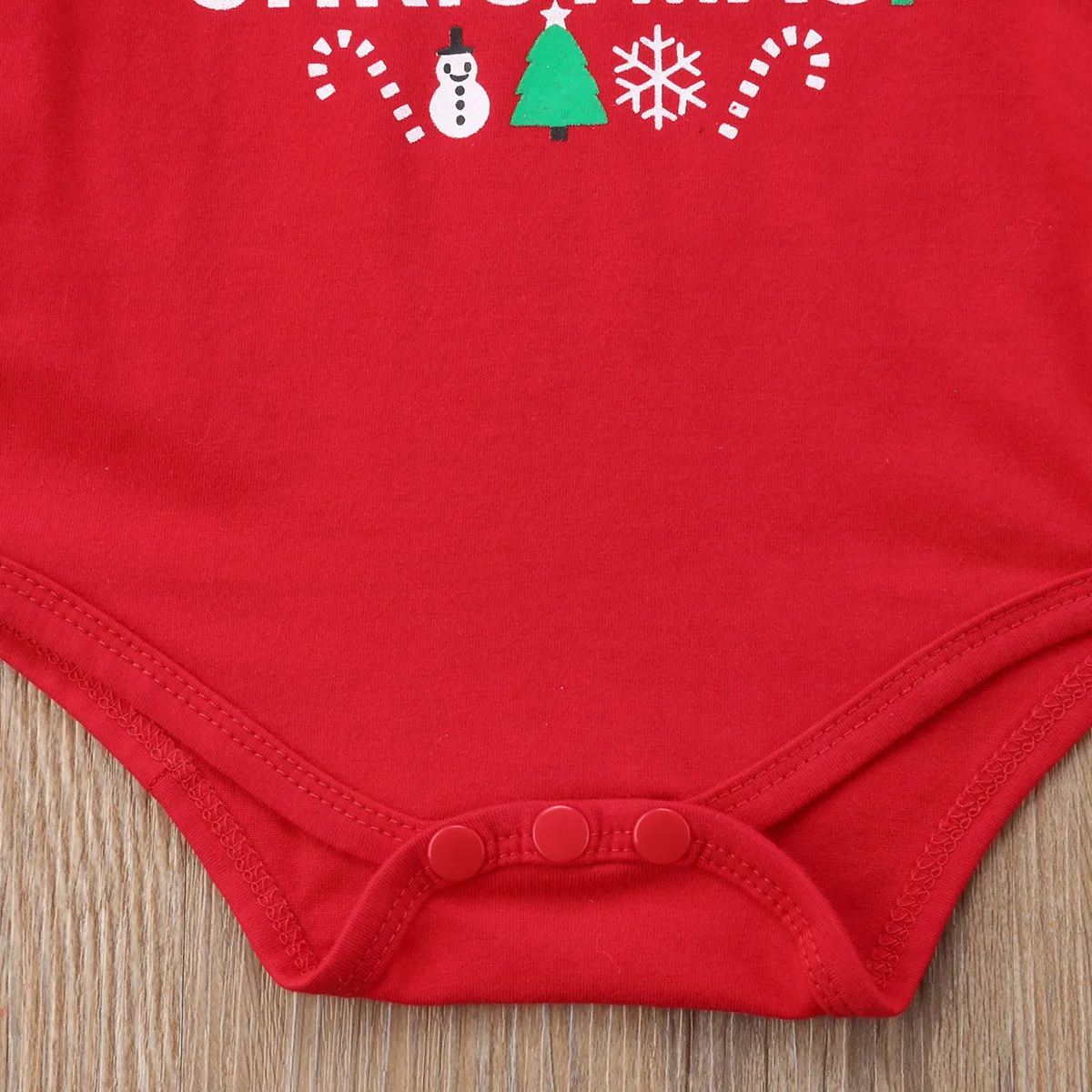 Милый Рождественский красный хлопковый комбинезон с длинными рукавами и рисунком оленя для новорожденных девочек Кружевное платье-пачка комплект одежды из 3 предметов