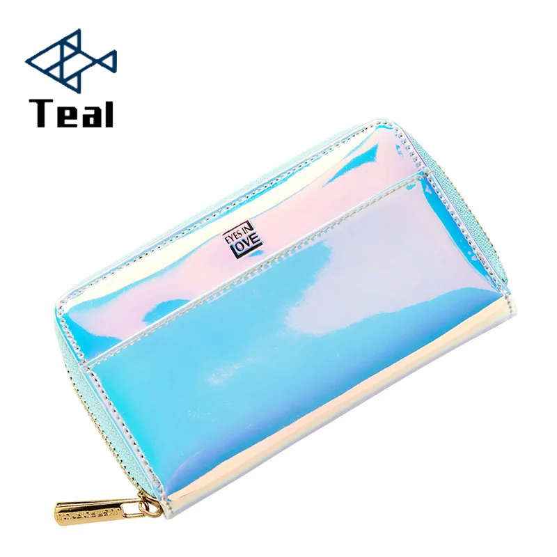

women card holder Purse pu leather laser Wallet Purse long Clutch Female Wallets purse Ladies high quality bolsas feminina