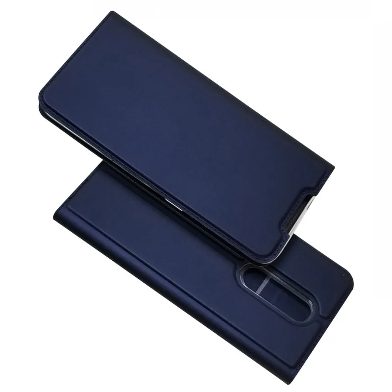 Blue Чехлы для телефонов OnePlus 7 6,41 ''Oneplus7 Флип кожаный чехол-кошелек для OnePlus 7 Pro 6,67'' Магнитный чехол-книжка для карт - Цвет: Blue