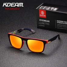 KDEAM, дизайн, поляризованные солнцезащитные очки для мужчин и женщин, УФ-блок, очки для ночного вождения, фотохромные линзы ночного видения RX110