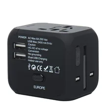 2 USB Universal World Travel Charger Adapter Converter AU/US/UK/EU Standard Safe Practical JUSB Chargers For iphone Android