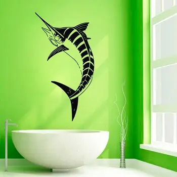 

Wild Animal Sticker Fish Decal Swordfish Posters Wall Decals Pegatina Quadro Parede Decor Mural Wild Animal Sticker