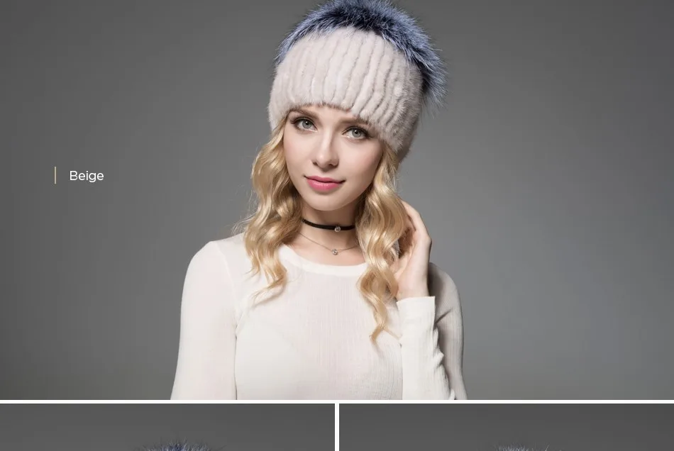 fur winter hats for women PCM024 (13)
