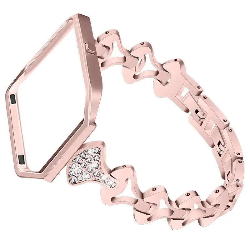 Joyozy роскошный браслет из звеньев из нержавеющей стали для Fit bit blaze band ремешок из нержавеющей стали с адаптерами fitbit blaze band