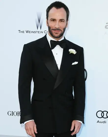 red carpet black suit
