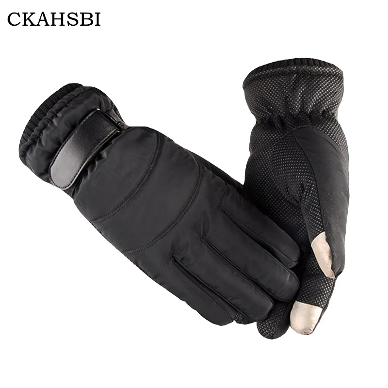 

CKAHSB Snow Ski Gloves Waterproof Winter Warm Snowboard Gloves Men Women Windproof Cycling Motorcycle Touched Screen Gloves