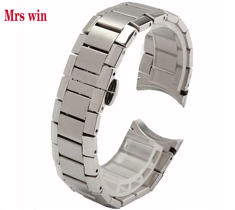 

Mrs win New Mens Stainless Steel Silver Metal Bracelet Watch Band Strap 22mm For 2434 Welcome wholesale