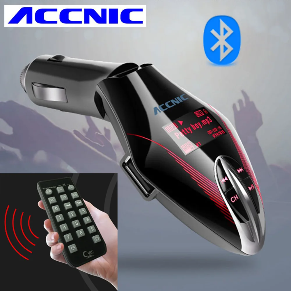 ACCNIC XN658 Car Bluetooth FM transmitter mp3 music player cigarette