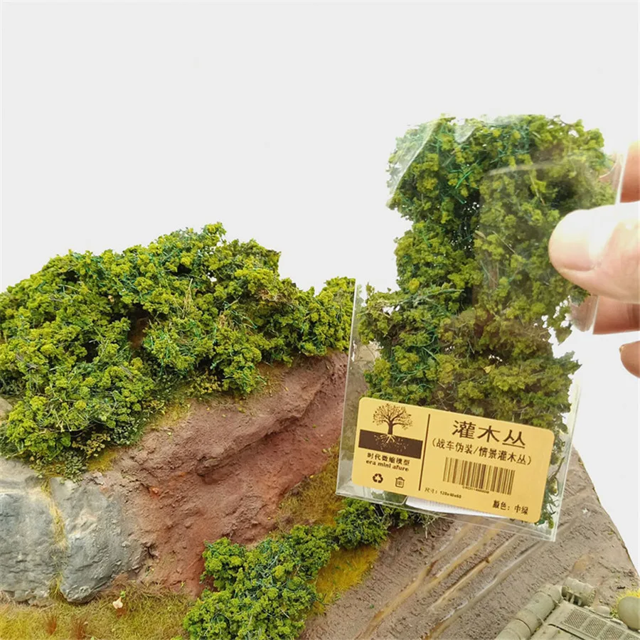 1box/lot model grass bush for architecture model ho train layout building design