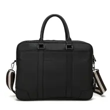 Genuine Leather Men Business Handbags Modern Luxury Multifuntion 14 inch Laptop Briefcase High Quality Casual Men Shoulder Bag