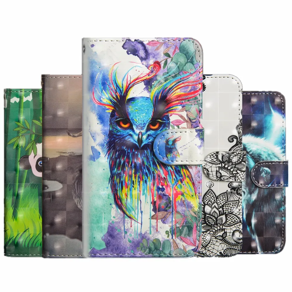 

For Alcatel Shine Lite Case 3D Painting Flip Case Alcatel Shine Lite OT5080 PU Wallet Leather Case For Alcatel Shine Lite Cover