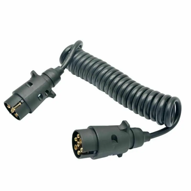 12 В 7Pin прицеп разъем адаптер вилка розетка проводка разъем+ 3 М/4.9ft пружинный кабель Шнур