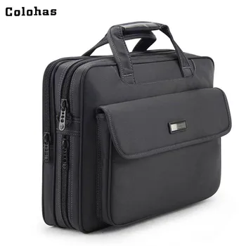 

15.6 inch Laptop Bag for Acer Macbook HP Dell Advanced Oxford Business Briefcase Portfolio Black Shoulder Messenger Bag Handbag