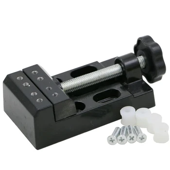 

Hot!1pc Black Jaw Bench Clamp Mini Drill Press Vice Micro Clip Flat Vise DIY Hand Tools 105 x 55 x 35mm