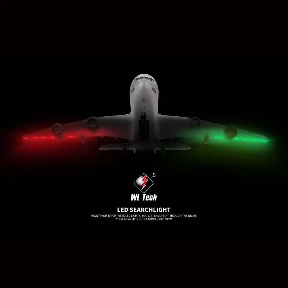 Самолет пассажирский A380 с дистанционным управлением 2 4 ГГц 3