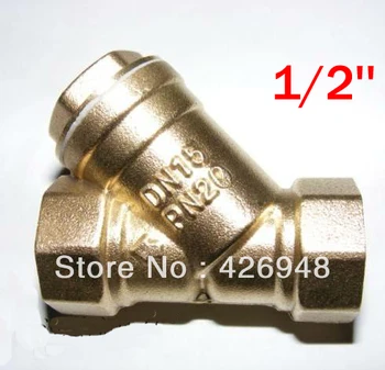 

1/2'' inch port size Brass Y strainer valve,Y type filter valve,air conditioner A/C pipe filter valve,water pump pipe filter