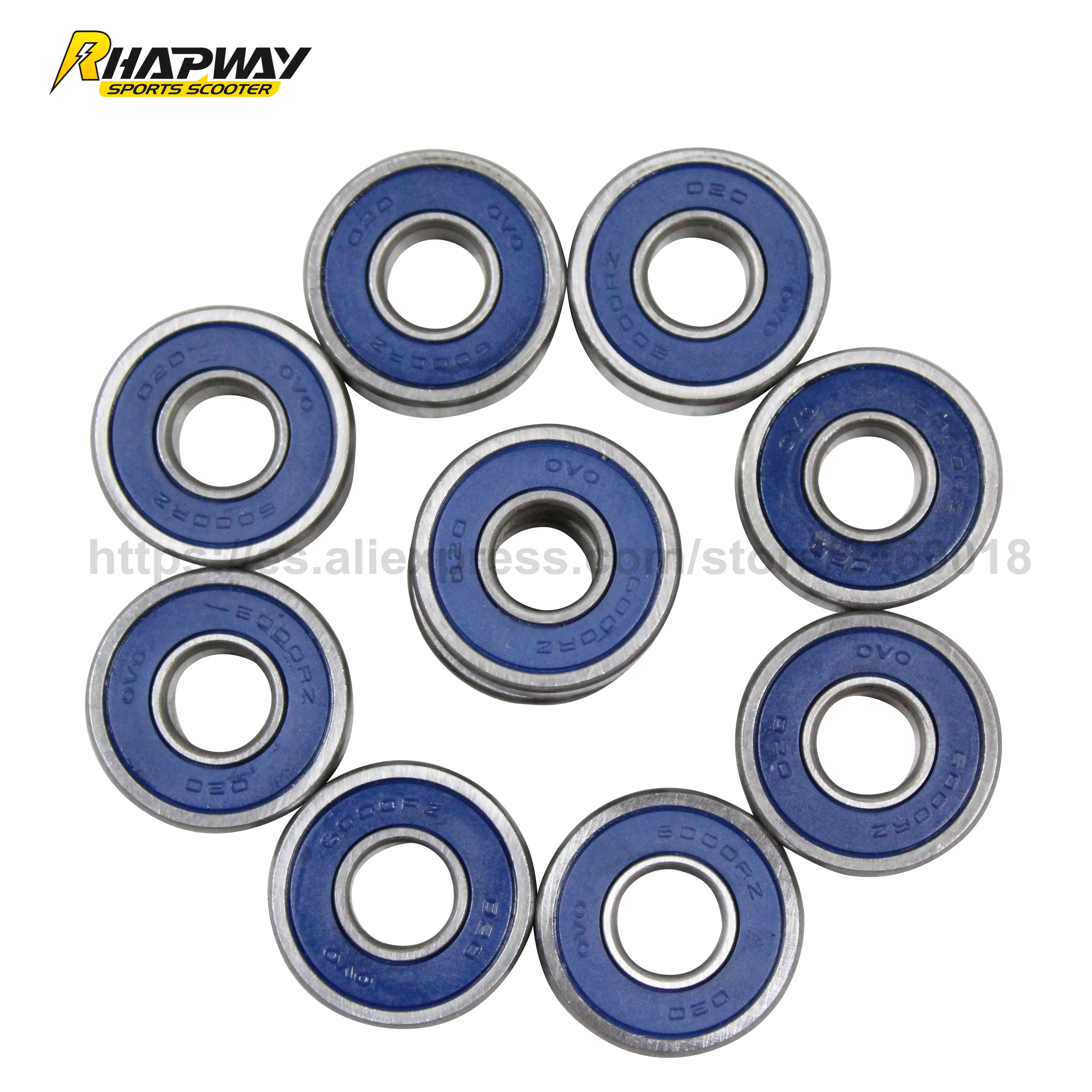 High Quality Electric Scooter Bearing 6000RZ 10PCS Bearing/ 8*3*3CM/lot