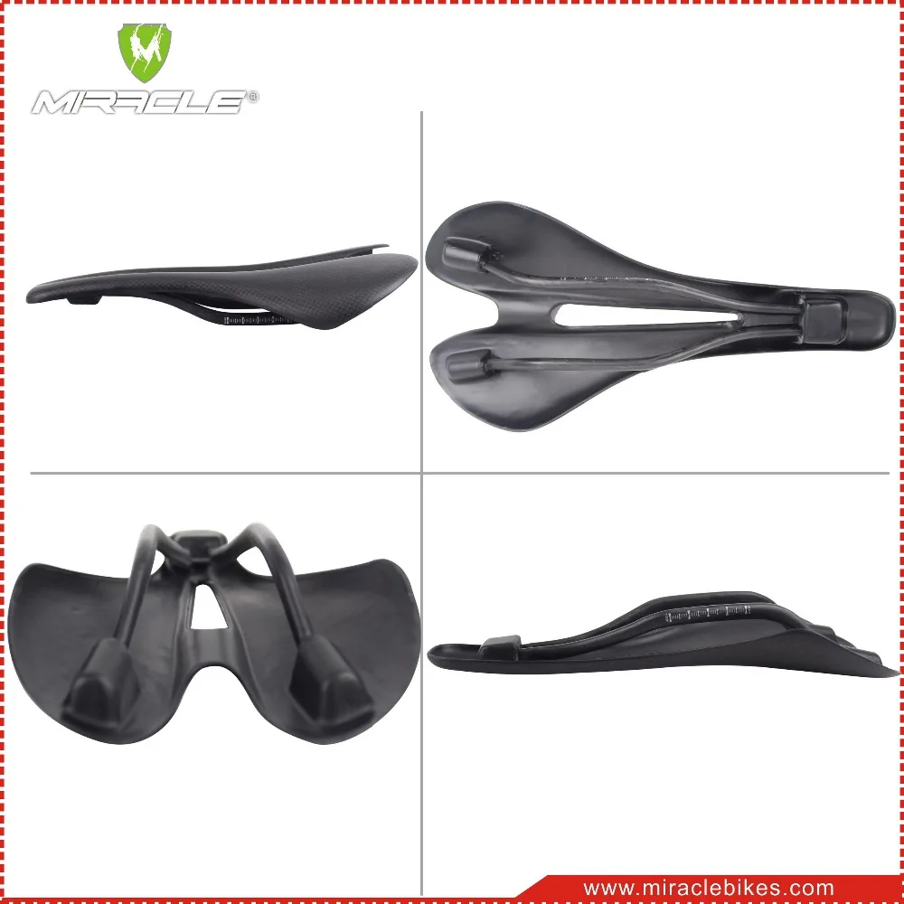 MIRACLE 2016 full carbon saddle,road bicycle carbon saddle,road bikes carbon saddle,light weight carbon saddle 3k 110g