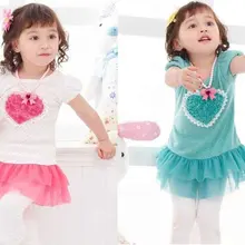 Новое поступление; ; платье для малышей; дизайн с сердечками; 2 цвета: розовый и синий