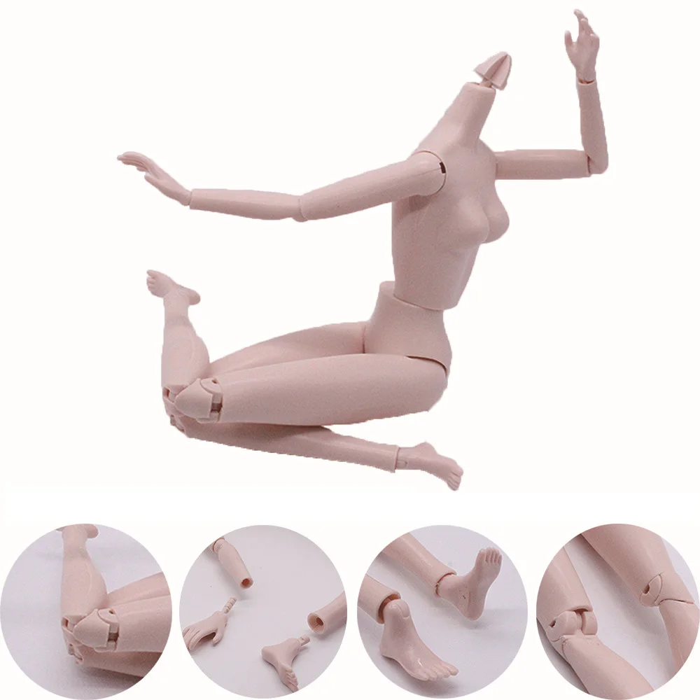 

1pcs 28cm 16 Movable joints resin dolls body High-quality 11inch 1:6dolls Doll accessories girls BJD SD dolls