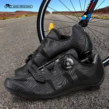 Santic Men Cycling Road Shoes Lace-up Nylon Sole Cycling Athletic Racing Team Bicycle Shoes Breathable Cycling Clothings MS17005
