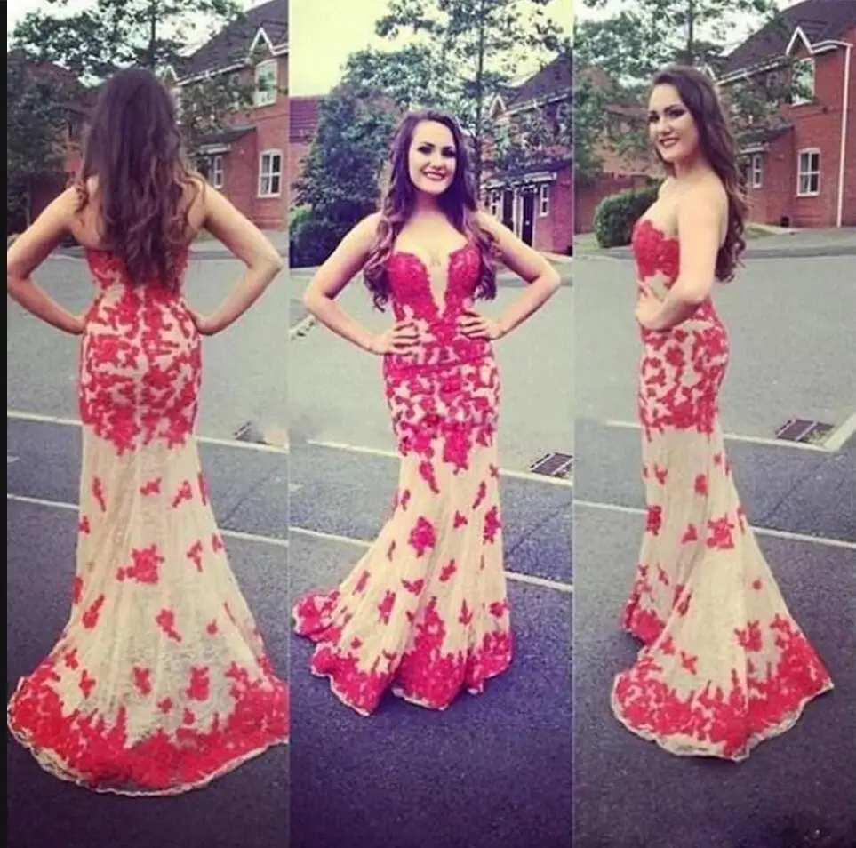 #Special Offers Fashion Mermaid Red Lace Appliques evening Dresses Long Special Occasion Dress vestidos longo evening gowns best selling #Special Offers Fashion Mermaid Red Lace Appliques evening Dresses Long Special Occasion Dress vestidos longo evening gowns best selling
