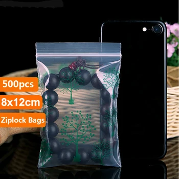 

Mini Self Sealing Zip Lock Plastic Bags With Tree Pattern 8x12cm,9x13cm 500pcs/lot Thick Transparent Earrings Small Plastic Bag
