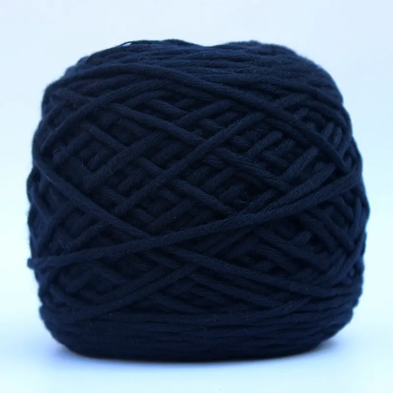 200 г* 2 пряжа, шарики из мериносовой шерсти, пряжа из молочного хлопка, толстая пряжа для вязания, мягкая нить для вязания - Цвет: black