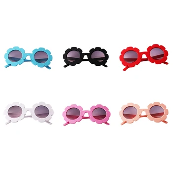 

baby Glasses Head Accessory Baby Round Flower Sunglasses Children Decoration