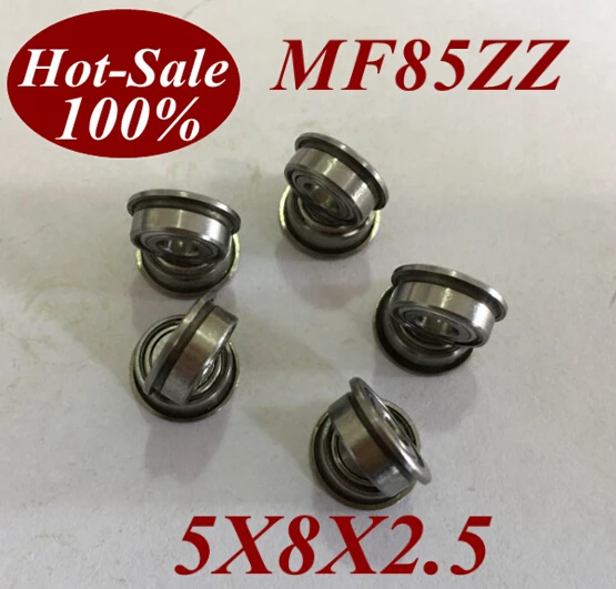 

5Pcs MF85ZZ MF85Z MF85-ZZ 5X8X2.5 mm Miniature high speed deep groove Ball Bearings Flange Roller flanged bearing