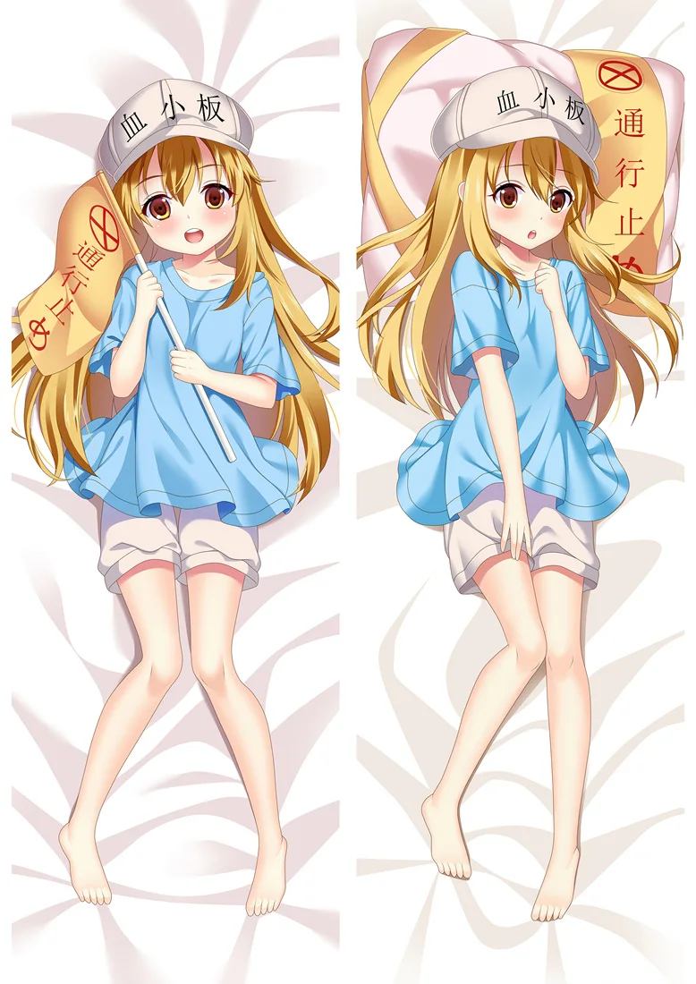 88043 Hot Anime Cells at Work Platelet Leucocyte Hataraku Saibou Killer Dakimakura Body Pillow Cover Cases