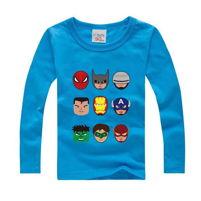 

2018 New Fashion Spring Big Girl T-shirts Children Cartoon Boys Long sleeve T shirts 12 14 Kids Clothes Cotton Shirt Girls Tops