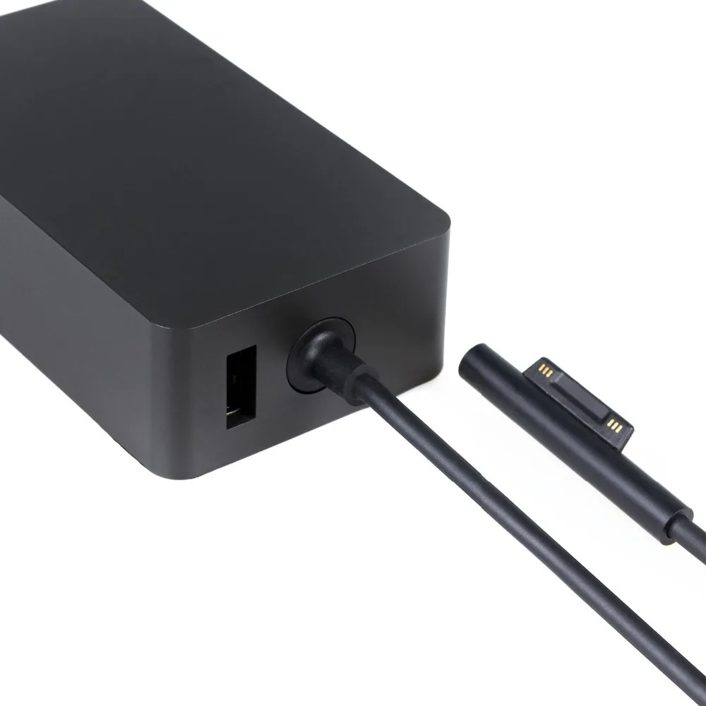 Tanie Adapter AC 44 W 15 V 2.58A zasilania ładowarka do laptopa A1800 dla Microsoft nowy powierzchnia długopis Pro 4 5 2017 tablet 5 V 1A Port USB ue